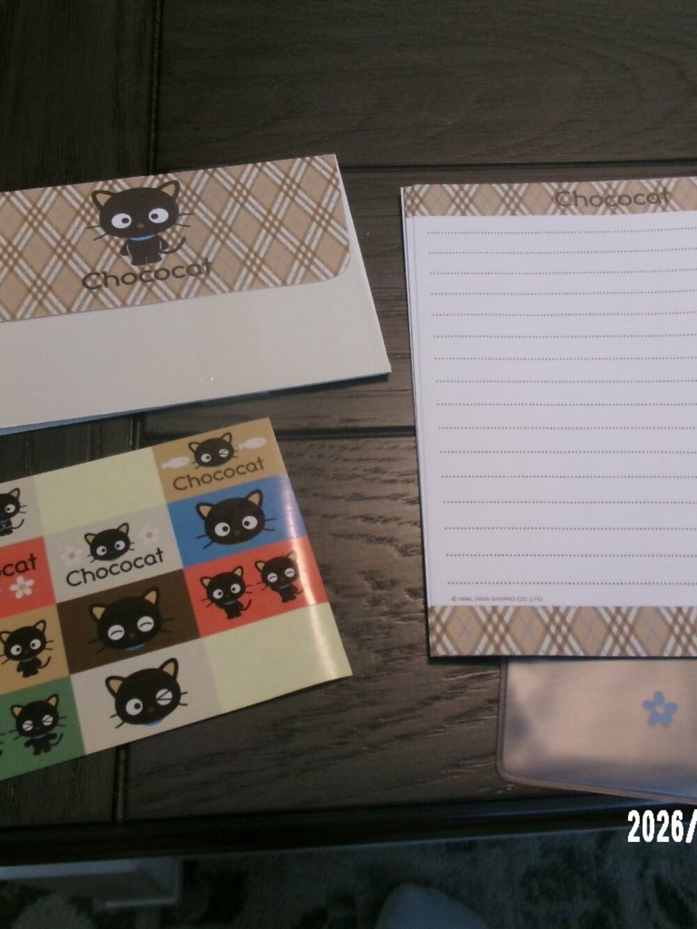 VTG 2000 Sanrio Chococat Stationary Paper & Envelopes in Case READ FOR QUANTITY